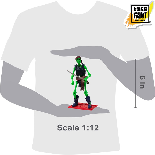 Boss Fight Studio Epic H.A.C.K.S. Pirate Skeleton Mystical Tormentor 1:12 Scale Action Figure